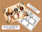G.R.A.P.E.S OF ANCIENT EGYPT GRAPHIC ORGANIZER AND COLORIN