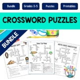 Preview of G-R-O-W-I-N-G Bundle of Science Crossword Puzzles For The Year