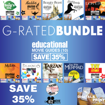 Preview of G-Rated Movie Guide Bundle #1  | 10 Pack | SAVE 35%