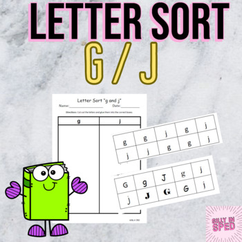 Preview of G and J Letter Sort