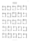 G position notes - treble clef and bass clef