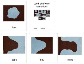 Preview of G029 LAND & WATER FORMATIONS 3 part cards & book making set (10pgs)