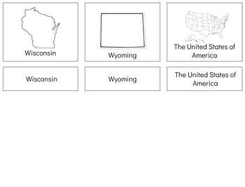 Preview of G048 (GOOGLE): USA STATES (2 part cards) (9pgs)