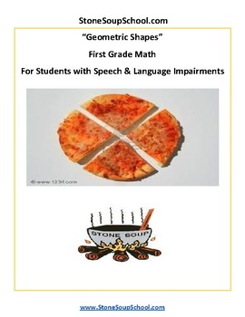 Preview of Grade 1 CCS: Geometric Shapes For Speech & Language Challenged