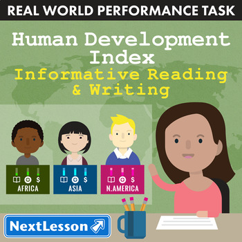 Preview of Bundle G11-12 Informative Reading & Writing-Human Development Index Task