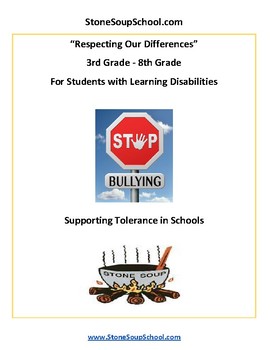 Preview of Grades 3 -8: Respect Our Differences/ Support Tolerance for Learning Challenged