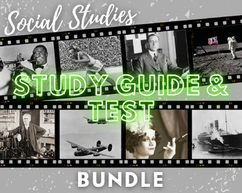 Preview of 5th Grade GA Study Guides and Assessments BUNDLE for SS5H1 - SS5H7