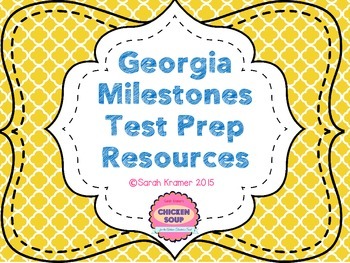 Preview of GA Milestones Test Prep Resources (Colored Posters)