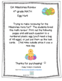 4th Grade Georgia Milestones Math Review - Egg Hunt