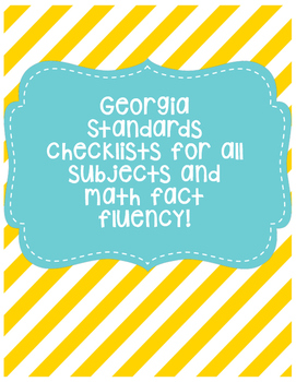 Preview of GA Standards Checklist (All Subjects)