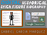 GABRIEL GARCIA MARQUEZ Digital Historical Stick Figure Bio