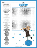 GALILEO GALILEI Biography Word Search Puzzle Worksheet Activity