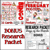 February Days of the Month BUNDLE | Posters | Bingo Game |