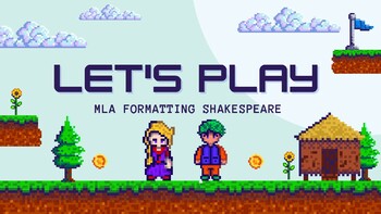 Preview of GAMER STYLE MLA FORMATTING SHAKESPEARE
