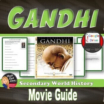 Preview of GANDHI | Movie Guide | India | Imperialism | Print & Digital | Grades 8-12