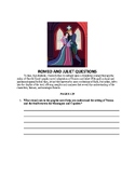 GARETH HINDS ROMEO AND JULIET GUIDE QUESTIONS