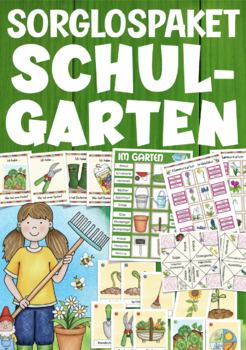 Preview of GARTEN und NATUR Deutsch / German gardening BUNDLE Unterrichtsmaterial DAZ