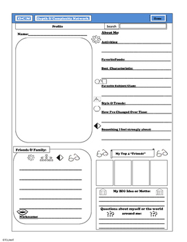 Preview of GATE ~ Depth & Complexity Student Profile Page