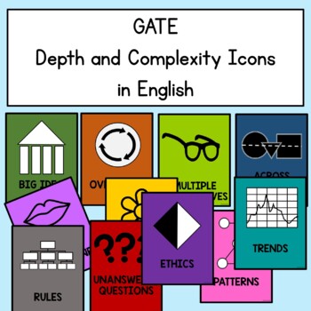 Preview of GATE Depth and Complexity Icons in English