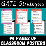GATE Gifted Classroom Posters and Informational Strategy Handouts