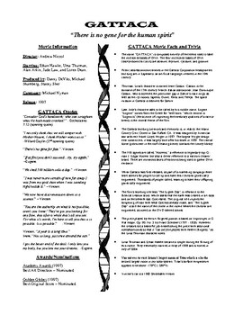 gattaca movie assignment answer key