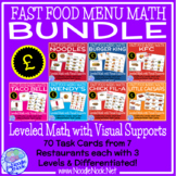 GBP Fast Food Menu Math with the POUND- Money Math Center