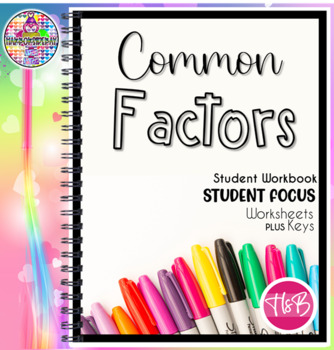 Preview of GCF | Common Factors | Printable Worksheets | Standard Aligned |