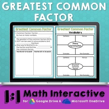 Preview of GCF Digital Math Notes