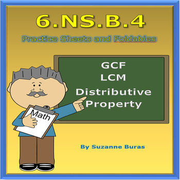 Preview of GCF, LCM, Distributive Property: 6.NS.B.4
