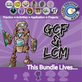 GCF & LCM Unit Bundle - Pre-Algebra - Distance Learning Co
