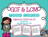 GCF & LCM Task Cards