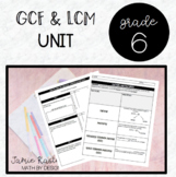 GCF LCM Unit Notes