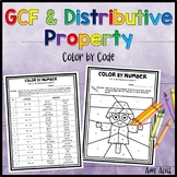 GCF and Distributive Property Color by Code