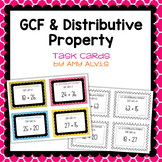 GCF and Distributive Property Task Cards