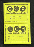 GCF and LCM Editable Foldable Notes