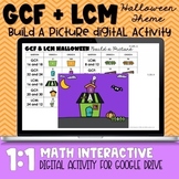 GCF and LCM Halloween Math Digital Practice Activity