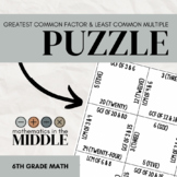 GCF and LCM Puzzle