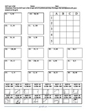 GCF and LCM Puzzle Activity Worksheet