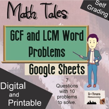 Preview of GCF and LCM Word Problems, Greatest Common Factor, Least Common Multiple