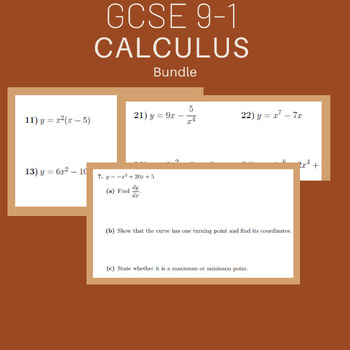 Preview of GCSE 9-1 Calculus Bundle