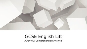 Preview of GCSE English Language - Comprehension/Analysis