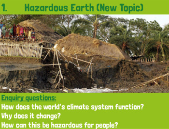 Preview of GCSE Geography Edexcel B (9-1) - Lesson 1 - Global Temperatures (Hazardous Earth
