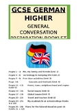 GCSE German (Age 15/16) General Conversation Booklet with 