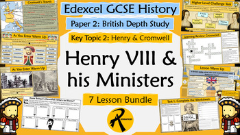 Preview of GCSE History Edexcel: Henry VIII & his Ministers - UNIT 2 BUNDLE (7 lessons)