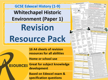 Preview of GCSE History (Edexcel) Whitechapel Crime & Punishment Revision Resource Pack