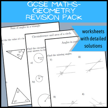 Preview of GCSE Maths-Geometry Revision Pack