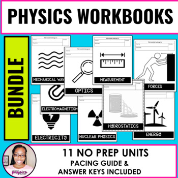 Preview of High School Physics Student Workbook Bundle