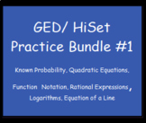 GED or HiSet Math Practice Bundle #1