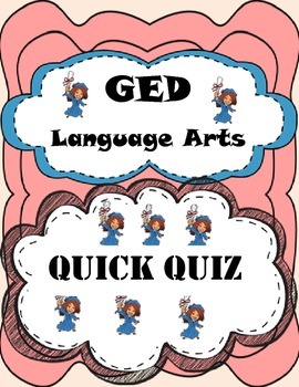 Preview of GED Language Arts Quiz