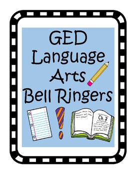 Preview of GED Language Arts (RLA) Bell Ringers